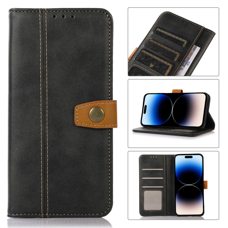 Stitching Thread Calf Texture Leather Phone Case