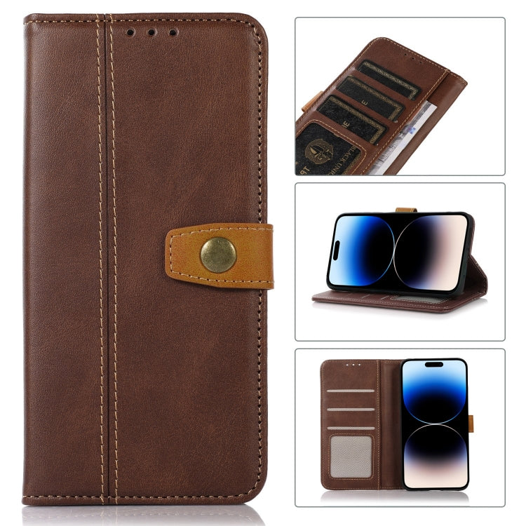 Stitching Thread Calf Texture Leather Phone Case