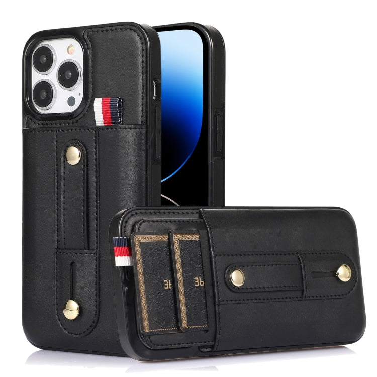 Wristband Kickstand Wallet Leather Phone Case