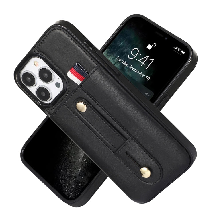 Wristband Kickstand Wallet Leather Phone Case