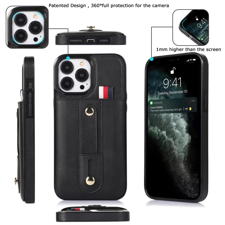 Wristband Kickstand Wallet Leather Phone Case