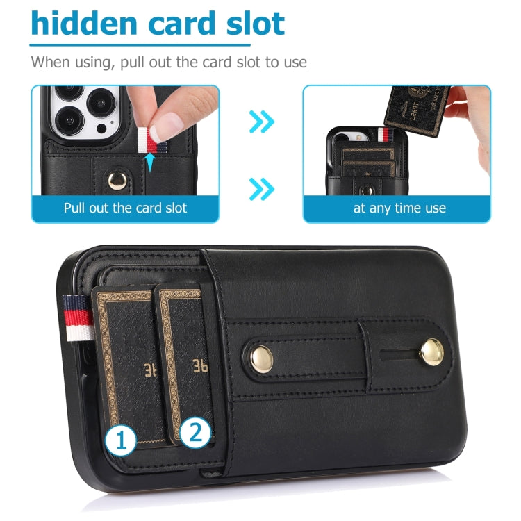 Wristband Kickstand Wallet Leather Phone Case