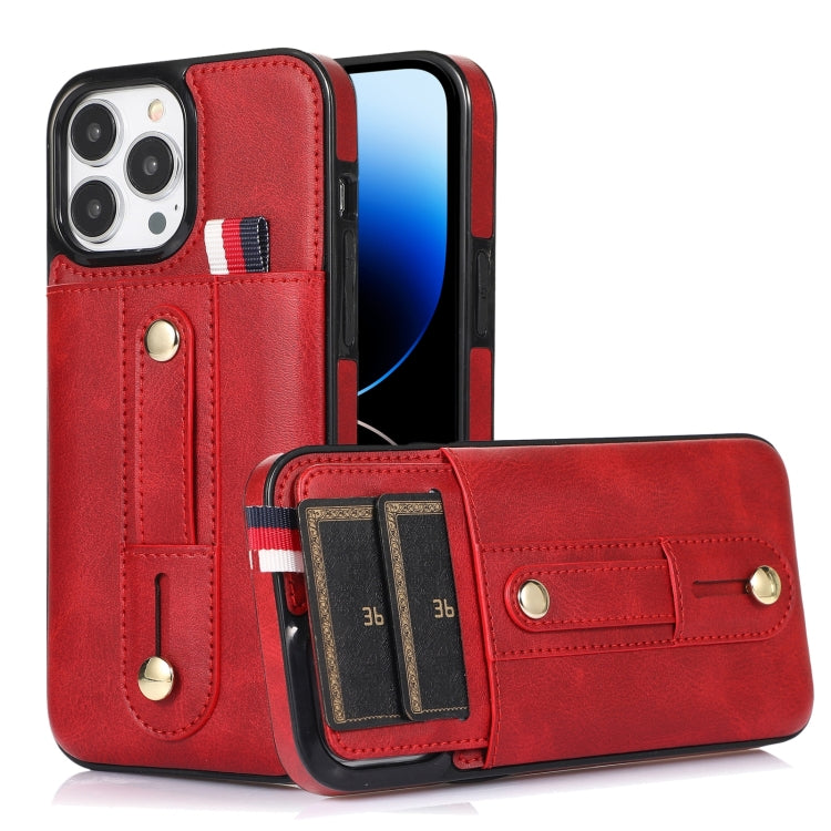 Wristband Kickstand Wallet Leather Phone Case