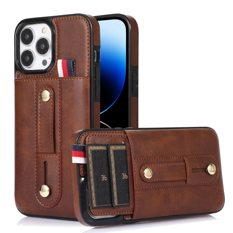 Wristband Kickstand Wallet Leather Phone Case