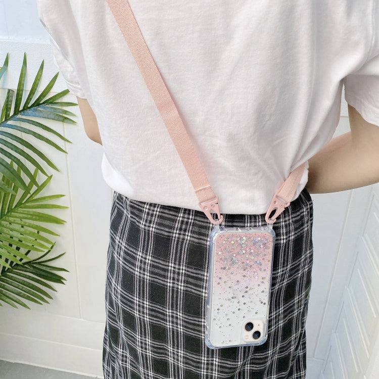 Lanyard Gradient Glitter Epoxy Case