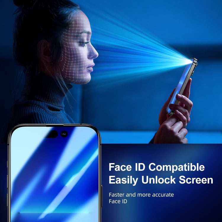 JOYROOM 2.5D Screen Printing Full Screen Black Edge Privacy Tempered Glass Film