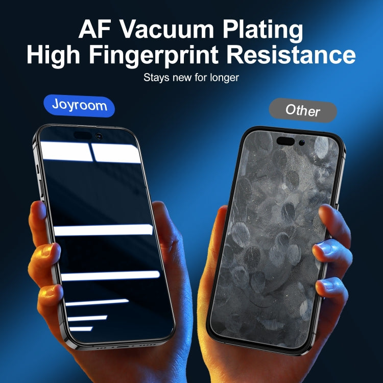 JOYROOM 2.5D Screen Printing Full Screen Black Edge Privacy Tempered Glass Film