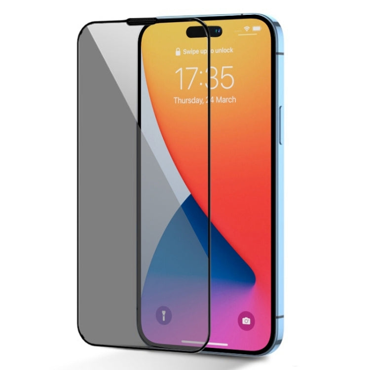 JOYROOM 2.5D Screen Printing Full Screen Black Edge Privacy Tempered Glass Film