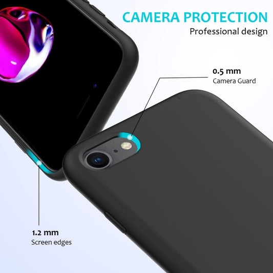 iPhone SE soft silicone bumper case shockproof design front back protection