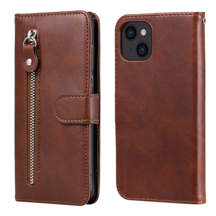 Fashion Calf Texture Zipper Horizontal Flip Leather Phone Case