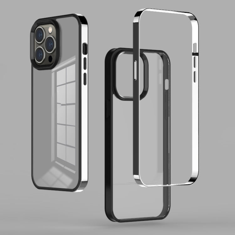 3 in 1 Electroplated Frame Phantom Phone Case, For iPhone 12 mini, For iPhone 12 Pro Max