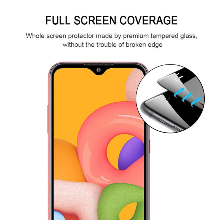 Lot de 25 films de protection d'écran en verre trempé, couverture intégrale, pour Galaxy A01, Galaxy Note 10 Lite, Motorola One Hyper, Motorola Moto G8 Power et Motorola Moto G8 Plus.