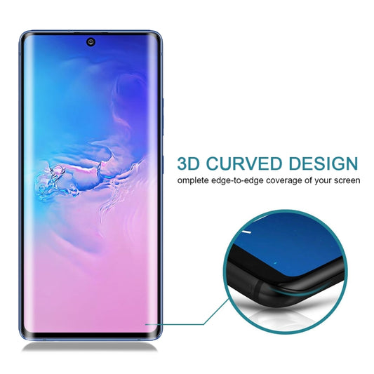 Scratch-resistant tempered glass protector with seamless curved edges fit Samsung Galaxy S20