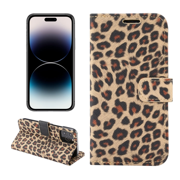 Leopard Pattern Horizontal Flip Leather Phone Case