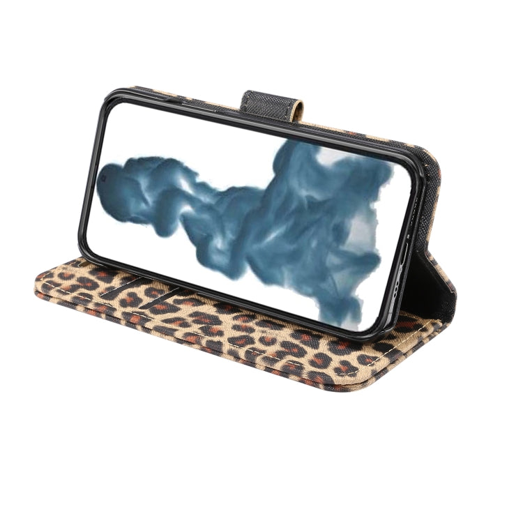 Leopard Pattern Horizontal Flip Leather Phone Case