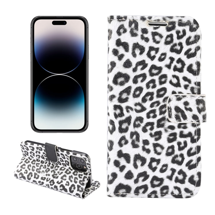 Leopard Pattern Horizontal Flip Leather Phone Case, For iPhone 14 Pro Max, For iPhone 14 Plus, For iPhone 14