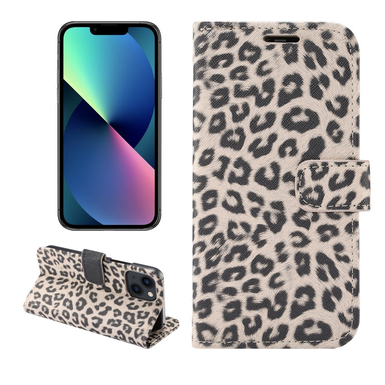 Leopard Pattern Horizontal Flip Leather Phone Case, For iPhone 14 Pro Max, For iPhone 14 Plus, For iPhone 14