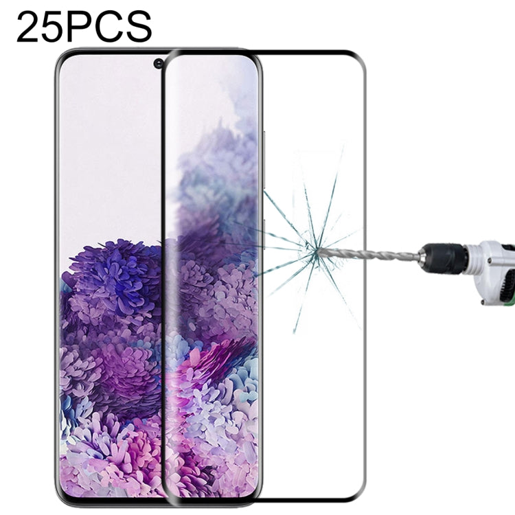 Lot de 25 films en verre trempé 3D à bords incurvés pour Samsung Galaxy S10 Lite, S20, S20+ et S20 Ultra