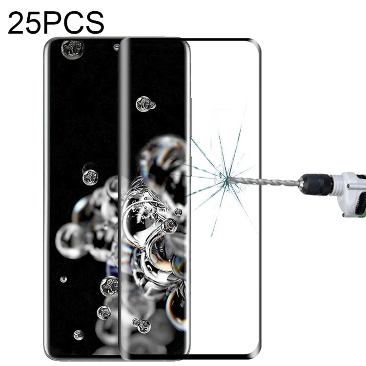 Lot de 25 films en verre trempé 3D à bords incurvés pour Samsung Galaxy S10 Lite, S20, S20+ et S20 Ultra