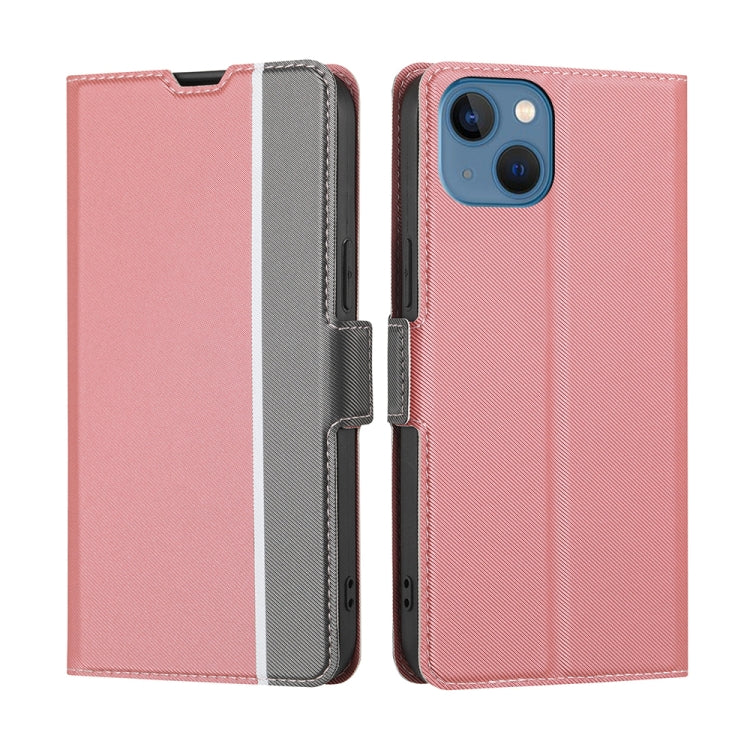 Twill Texture Side Button Leather Phone Case, For iPhone 14, For iPhone 14 Plus, For iPhone 14 Pro, For iPhone 14 Pro Max