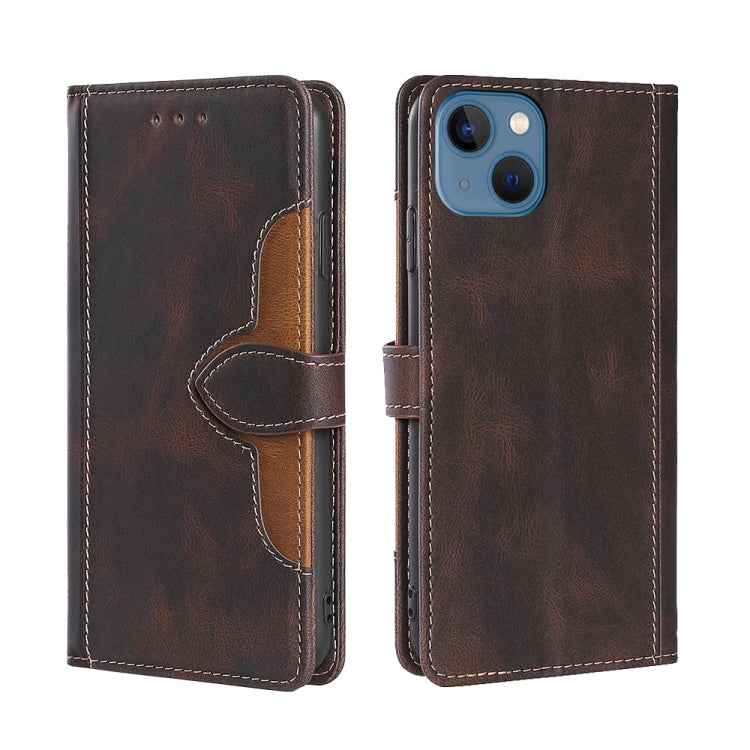 Skin Feel Magnetic Buckle Leather Phone Case