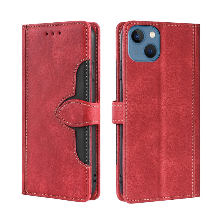 Skin Feel Magnetic Buckle Leather Phone Case