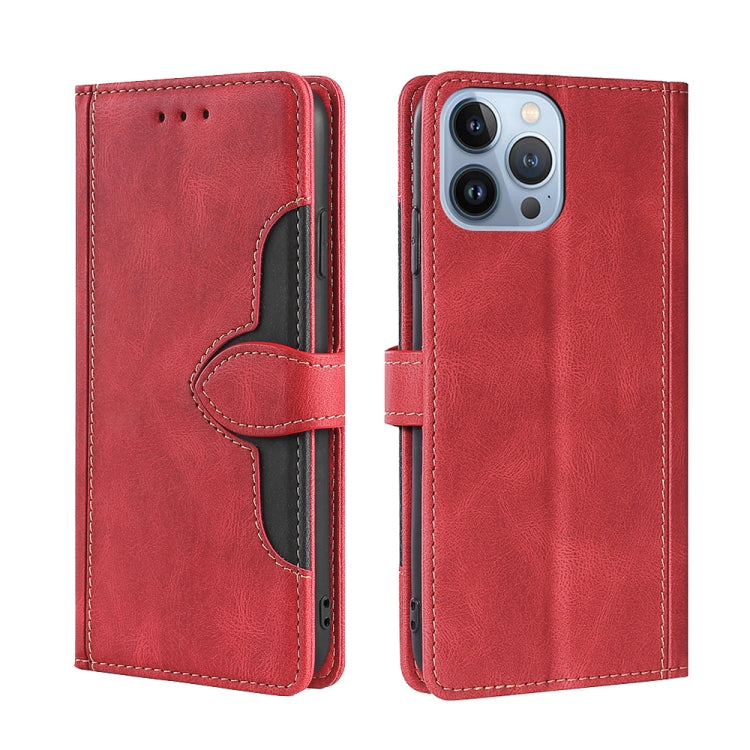 Skin Feel Magnetic Buckle Leather Phone Case