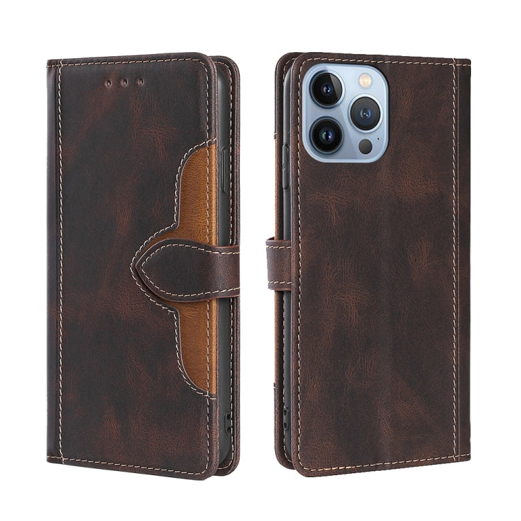 Skin Feel Magnetic Buckle Leather Phone Case