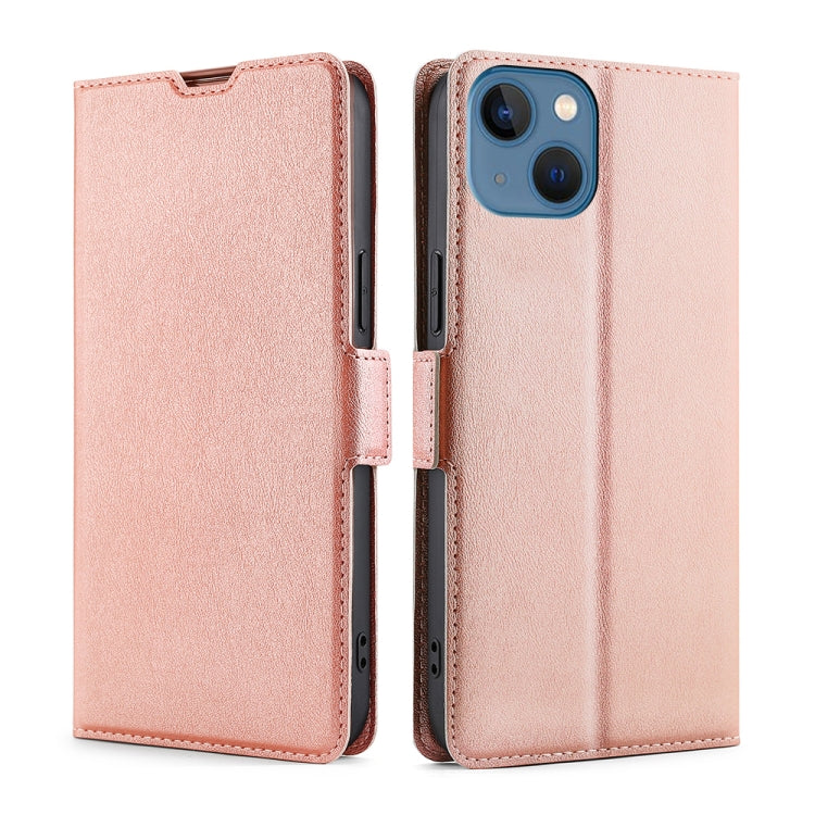 Ultra-thin Voltage Side Buckle Leather Phone Case, For iPhone 14, For iPhone 14 Plus, For iPhone 14 Pro, For iPhone 14 Pro Max