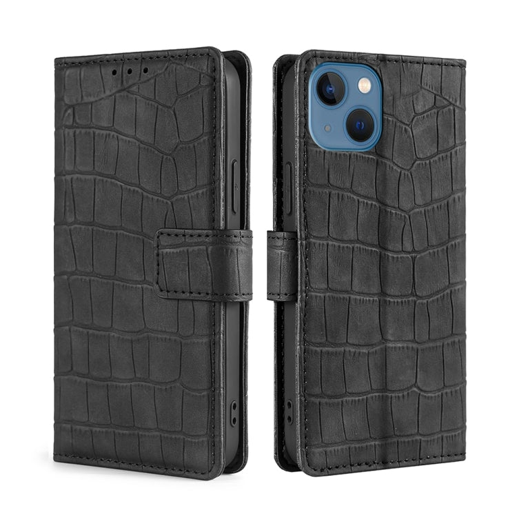 Skin Feel Crocodile Magnetic Clasp Leather Phone Case
