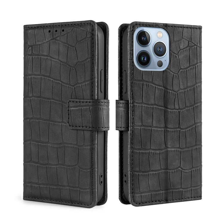 Skin Feel Crocodile Magnetic Clasp Leather Phone Case