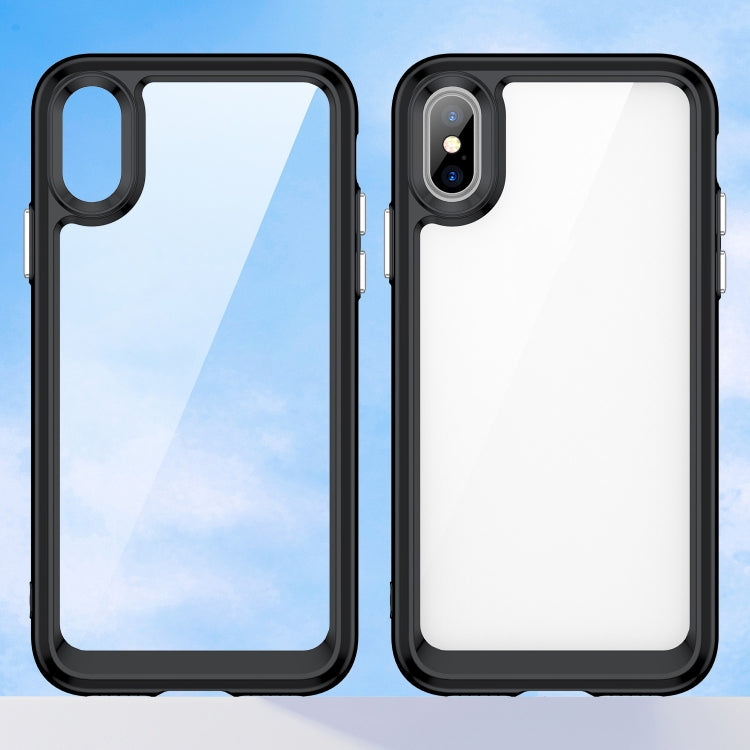 Colorful Series Acrylic + TPU Phone Case, For iPhone XS Max, For iPhone XS / X