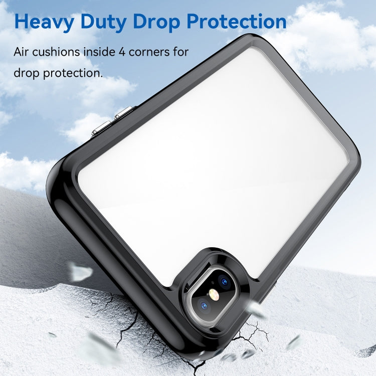 Colorful Series Acrylic + TPU Phone Case, For iPhone XS Max, For iPhone XS / X