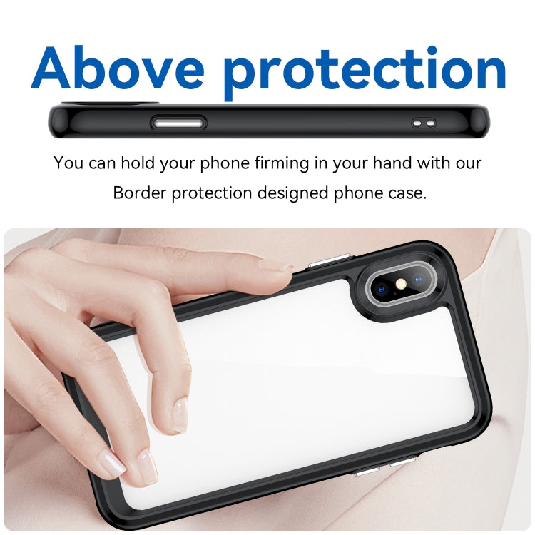 Colorful Series Acrylic + TPU Phone Case, For iPhone XS Max, For iPhone XS / X