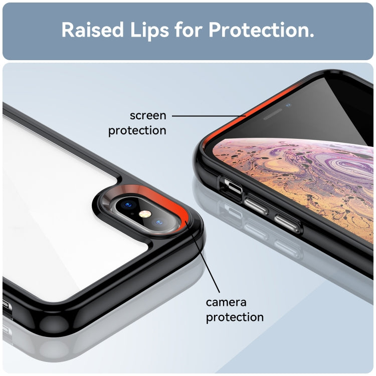 Colorful Series Acrylic + TPU Phone Case, For iPhone XS Max, For iPhone XS / X