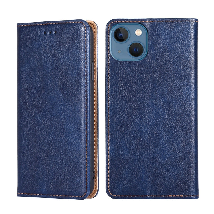 Gloss Oil Solid Color Magnetic Leather Phone Case