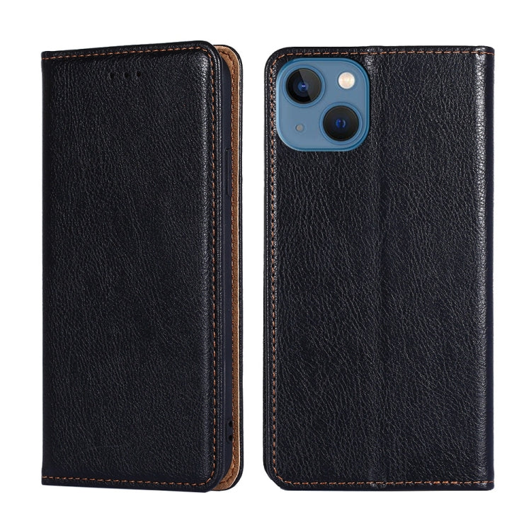 Gloss Oil Solid Color Magnetic Leather Phone Case
