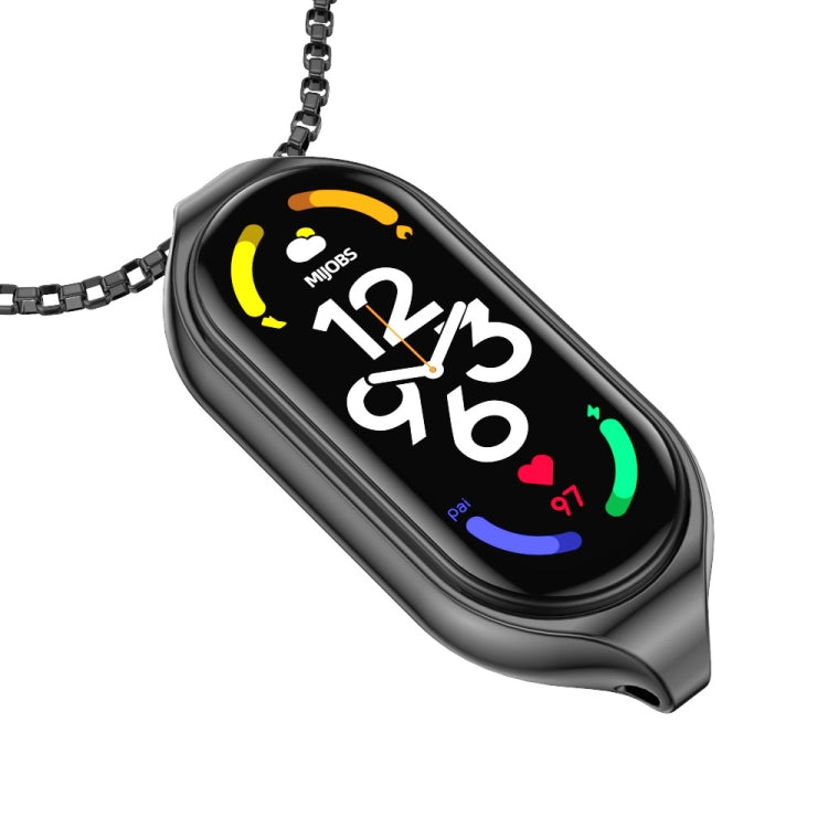 For Xiaomi Mi Band 7 / 7 NFC MIJOBS Metal Pendant Stainless Steel Watch Necklace