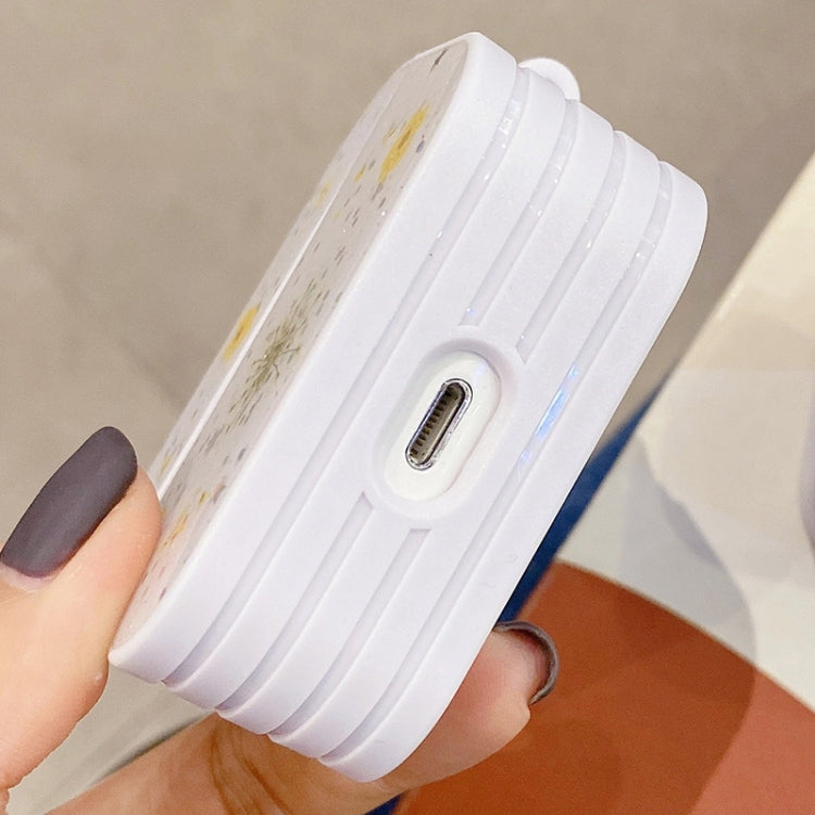 For AirPods Pro Gypsophila Flowers Pattern Wireless Earphone Protective Case, For AirPods Pro