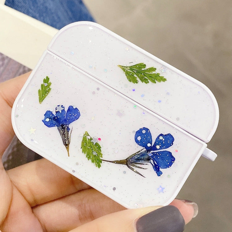 For AirPods Pro Gypsophila Flowers Pattern Wireless Earphone Protective Case, For AirPods Pro
