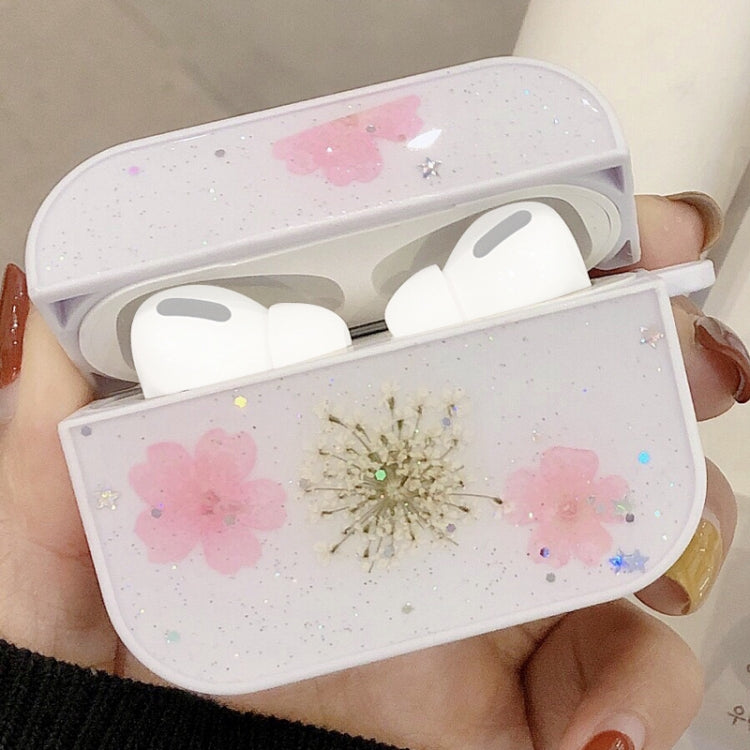For AirPods Pro Beautiful Ladies Flowers Pattern Wireless Earphone Protective Case, For AirPods Pro