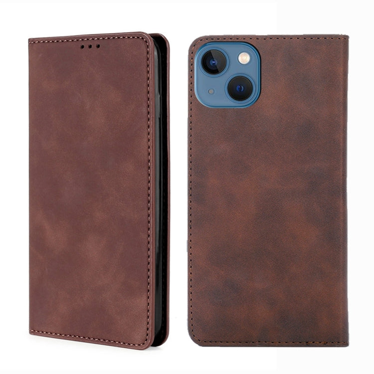 Skin Feel Magnetic Leather Phone Case