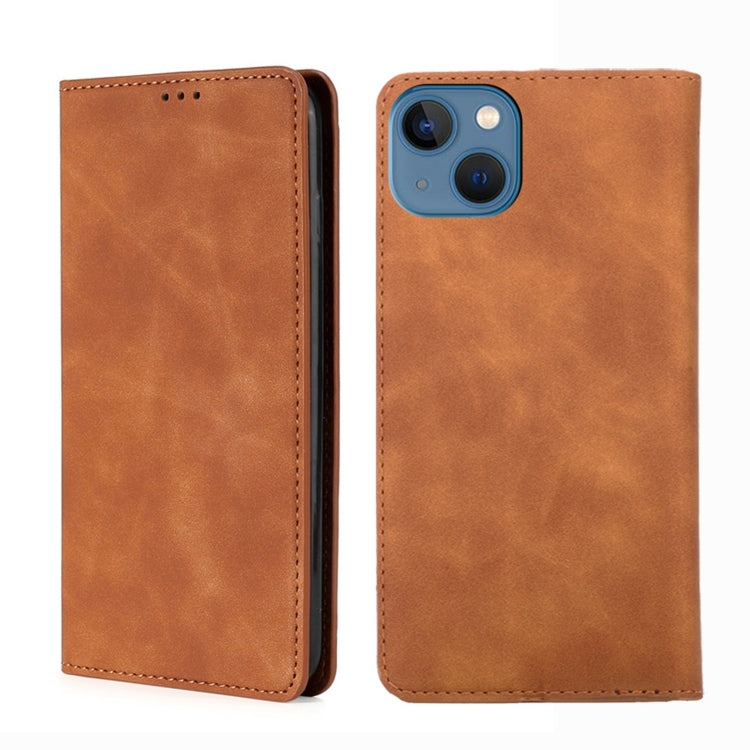Skin Feel Magnetic Leather Phone Case