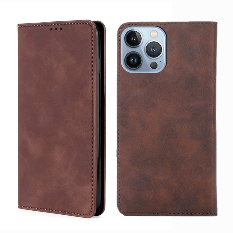 Skin Feel Magnetic Leather Phone Case