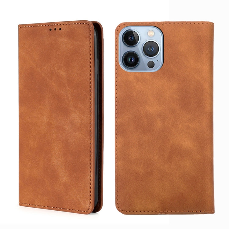 Skin Feel Magnetic Leather Phone Case