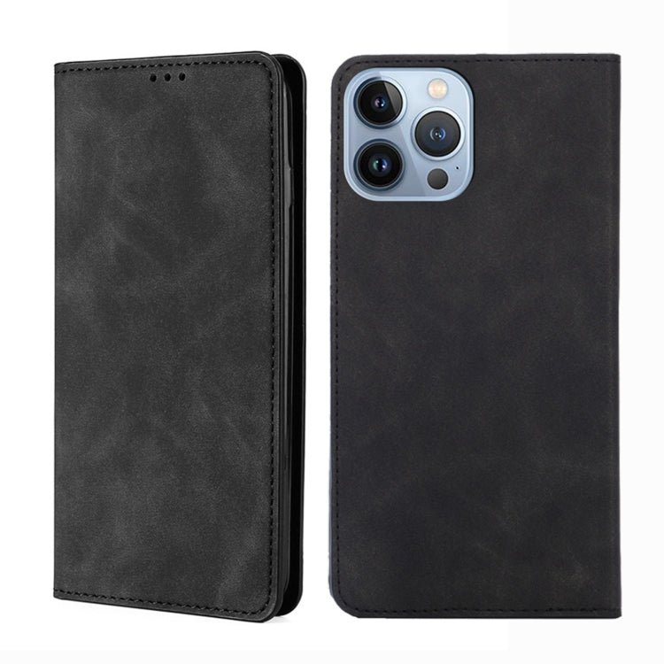 Skin Feel Magnetic Leather Phone Case