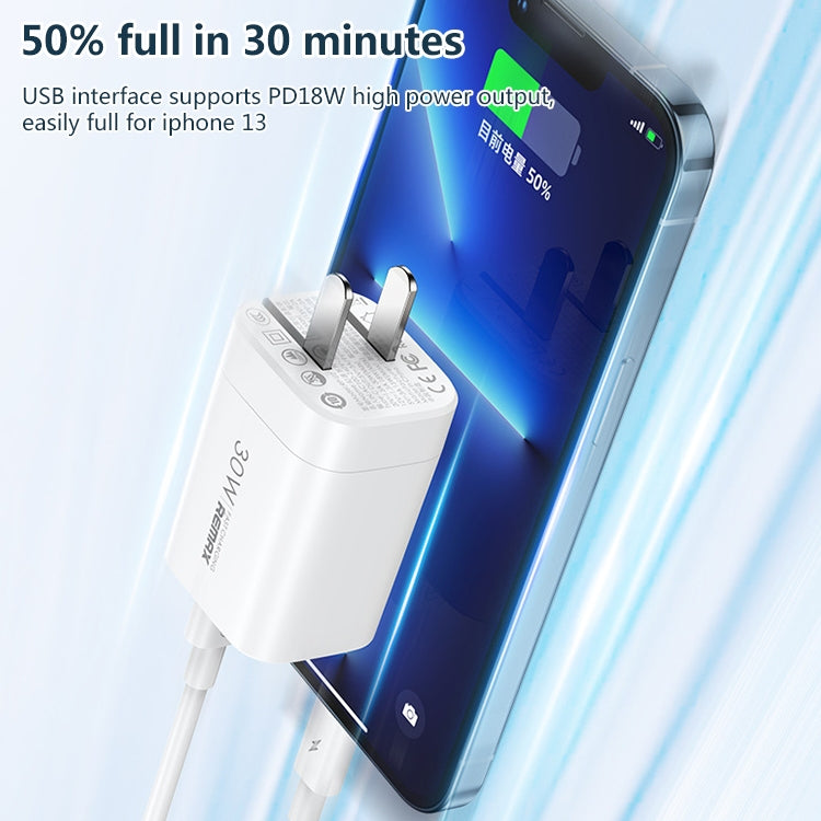 REMAX RP-U6 Magic Speed Series 30W Micro USB+USB-C / Type-C Foldable Fast Charger, CN Plug, UK Plug
