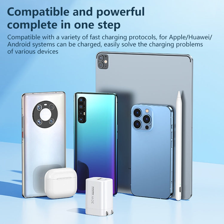 REMAX RP-U6 Magic Speed Series 30W Micro USB+USB-C / Type-C Foldable Fast Charger, CN Plug, UK Plug