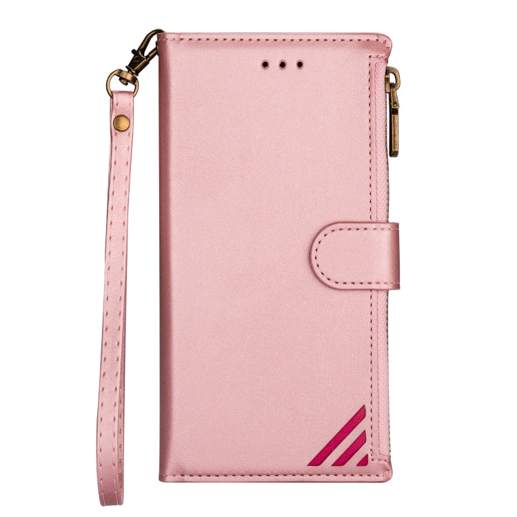 Zipper Multi-card Slots Horizontal Flip Leather Case, For iPhone 14, For iPhone 14 Max, For iPhone 14 Pro