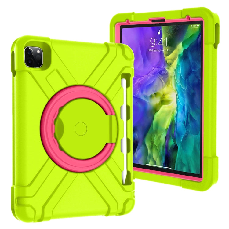 PC + Silicone Shockproof Combination Case with 360 Degree Rotating Holder & Handle
